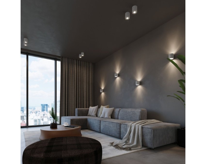 Sieninis šviestuvas ORBIS concrete