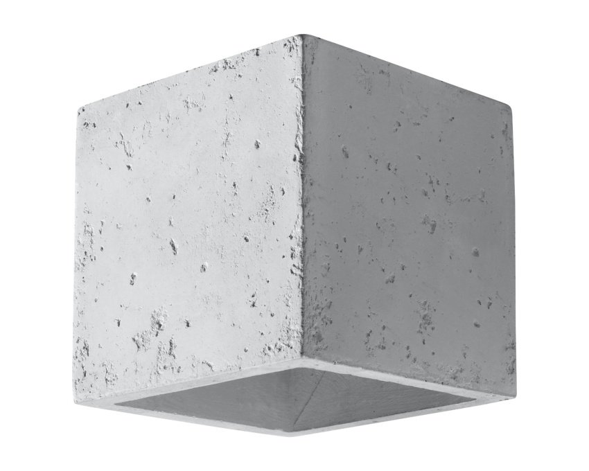 Sieninis šviestuvas QUAD concrete