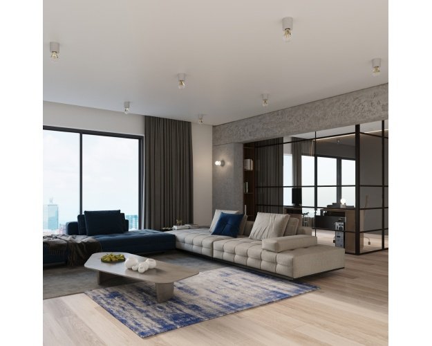 Sieninis šviestuvas SALGADO concrete