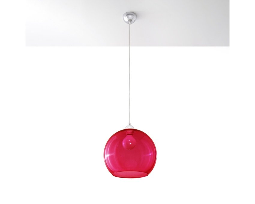 Pakabinamas šviestuvas BALL raudonas