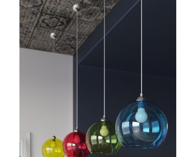 Pakabinamas šviestuvas BALL raudonas