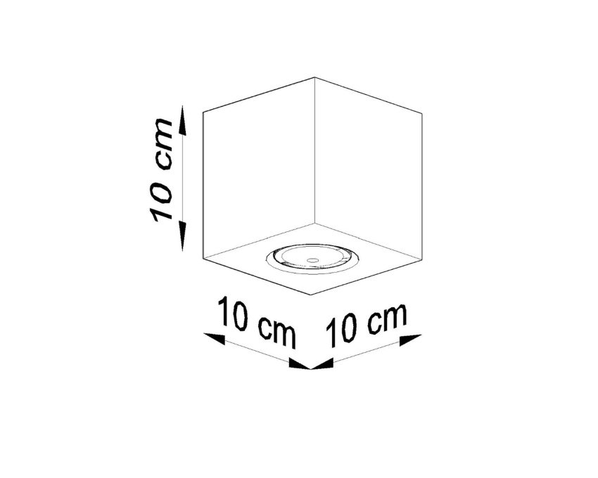 Lubinis šviestuvas QUAD concrete