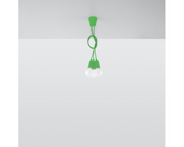 Pakabinamas šviestuvas DIEGO 3 žalias