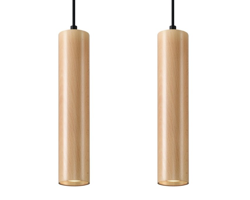 Pakabinamas šviestuvas LINO 2 wood