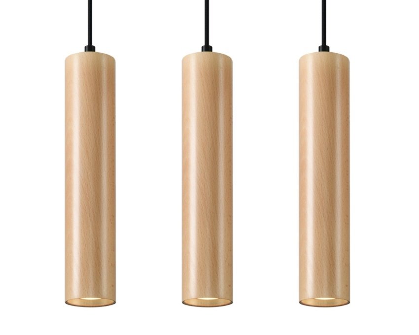 Pakabinamas šviestuvas LINO 3 wood