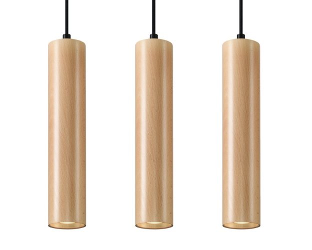 Pakabinamas šviestuvas LINO 3 wood
