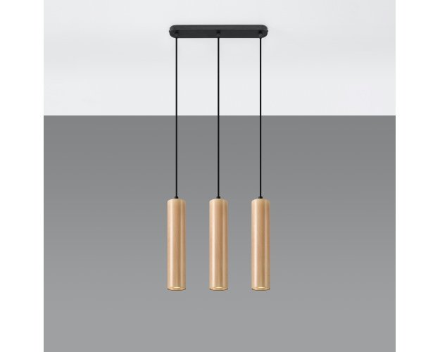 Pakabinamas šviestuvas LINO 3 wood 2