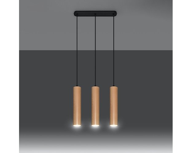 Pakabinamas šviestuvas LINO 3 wood