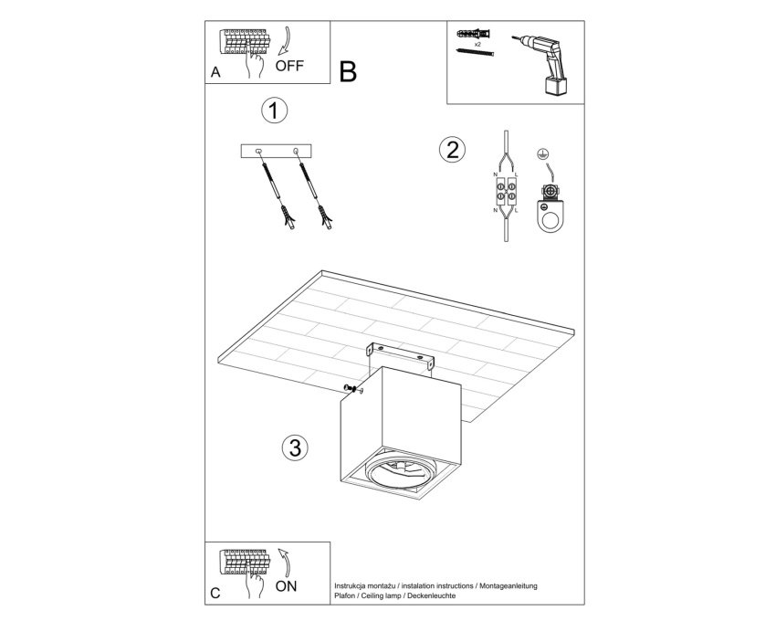 Lubinis šviestuvas "VALDE concrete