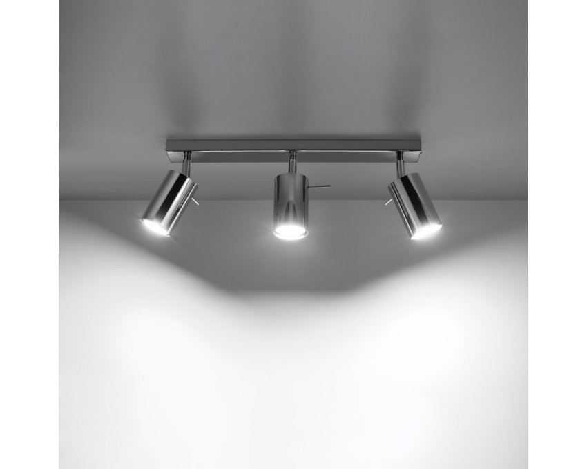 Lubinis šviestuvas RING 3 chromas