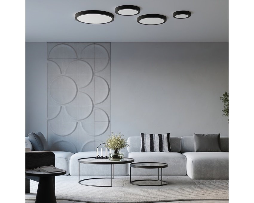 Lubinis šviestuvas ONYX 50 juodas LED 3000K