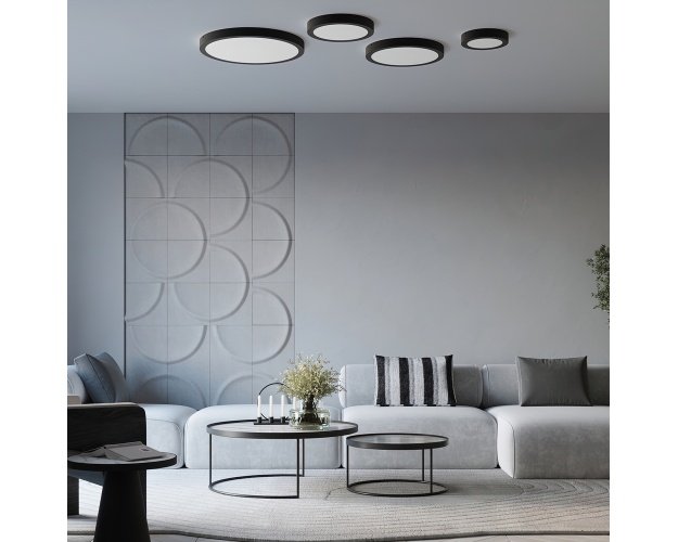 Lubinis šviestuvas ONYX 50 juodas LED 3000K