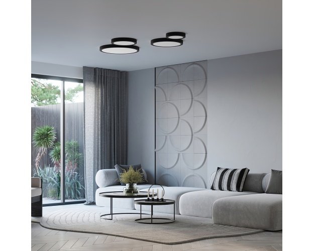 Lubinis šviestuvas ONYX 50 juodas LED 3000K