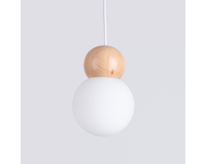 Lempos pakabukas PEKKA 1 blanc/bois naturel