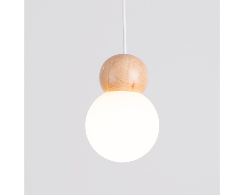 Lempos pakabukas PEKKA 1 blanc/bois naturel