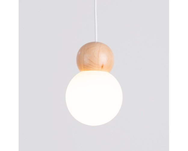 Lempos pakabukas PEKKA 1 blanc/bois naturel