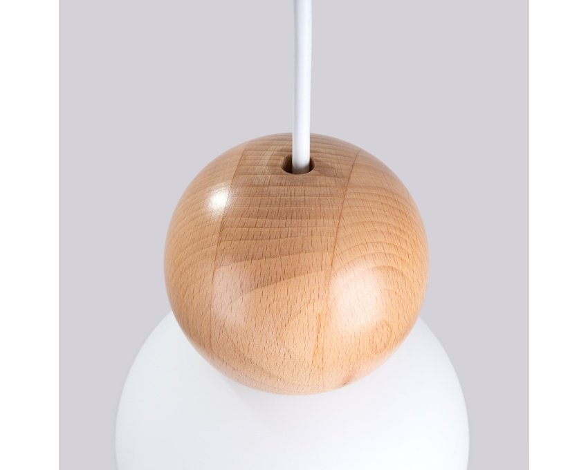 Lempos pakabukas PEKKA 1 blanc/bois naturel