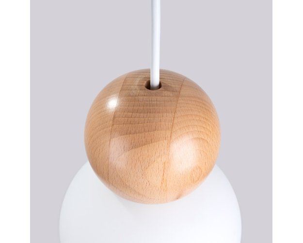 Lempos pakabukas PEKKA 1 blanc/bois naturel