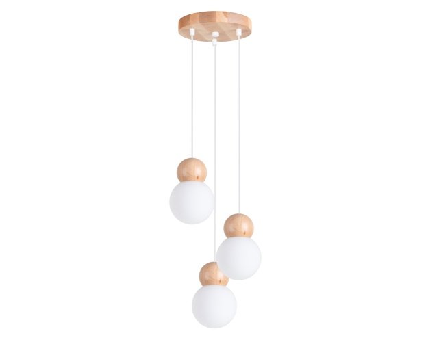 Pakabinamas šviestuvas PEKKA 3P blanc/bois naturel