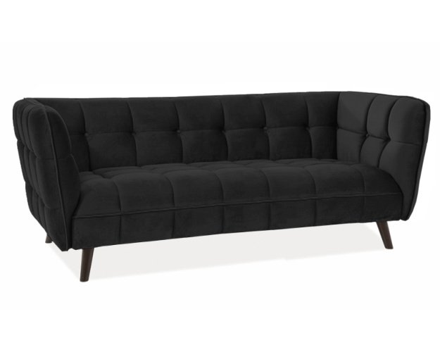 Sofa CAST3 Aksomas, Juoda, 19 / Vengė 2