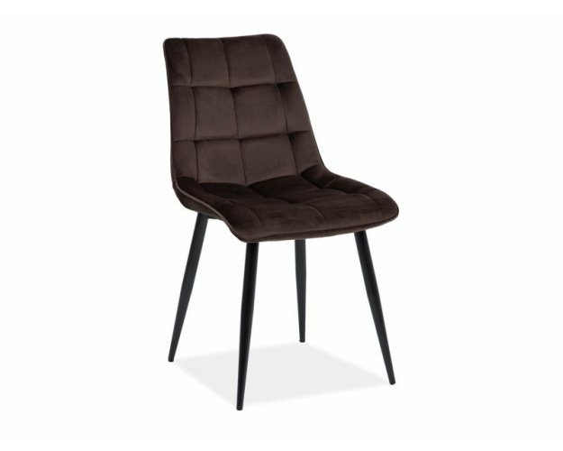Kėdė CH Aksomas, Juoda/Ruda 48 2