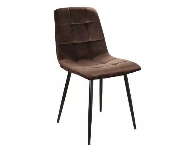 Kėdė MI Aksomas, Juoda/Ruda 48 2