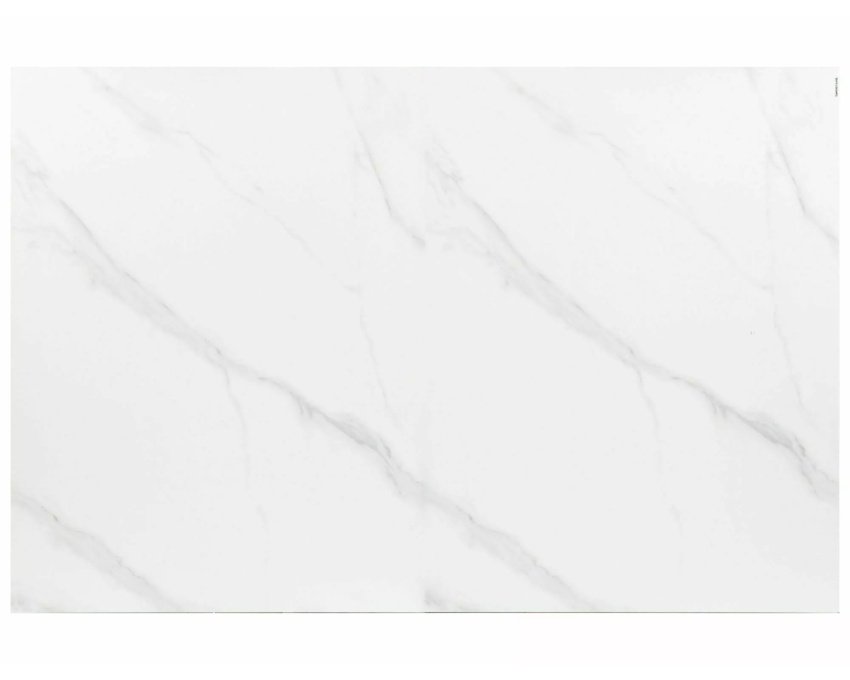 Stalas WES – baltas marmuro efektas / juodas MAT 120–160 x 80