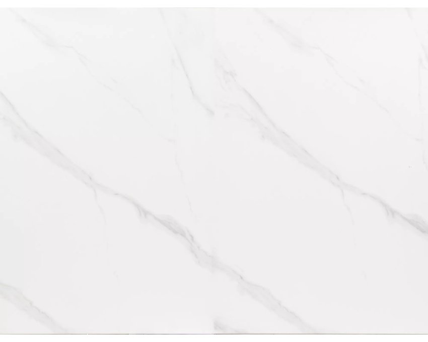 Stalas WES – baltas marmuro efektas / juodas MAT 120–160 x 80