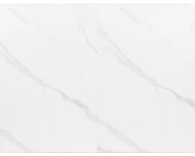 Stalas WES – baltas marmuro efektas / juodas MAT 120–160 x 80