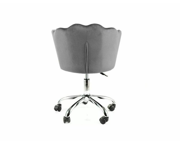 Pasukamas aksominis fotelis pilkos spalvos – 120 kg, Bluvel