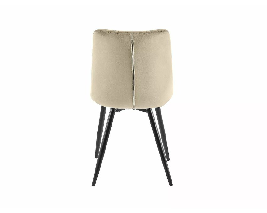 Velvet valgomojo kėdė – Bluvel 40 tamsiai smėlio, juodas metalinis rėm