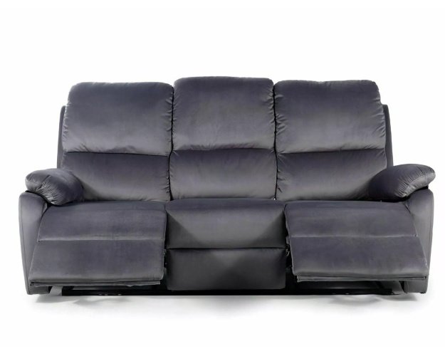 3 vietų išskleidžiama sofa su miego funkcija | Aksomas, pilka 2
