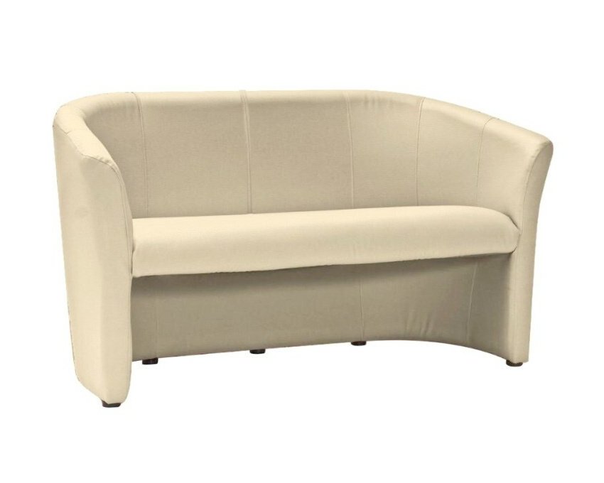 Trivietė eko odos sofa (kreminė) – Minkšti baldai