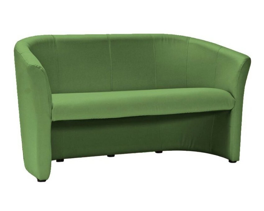 Trivietė žalia sofa iš eko odos | Minkšti baldai