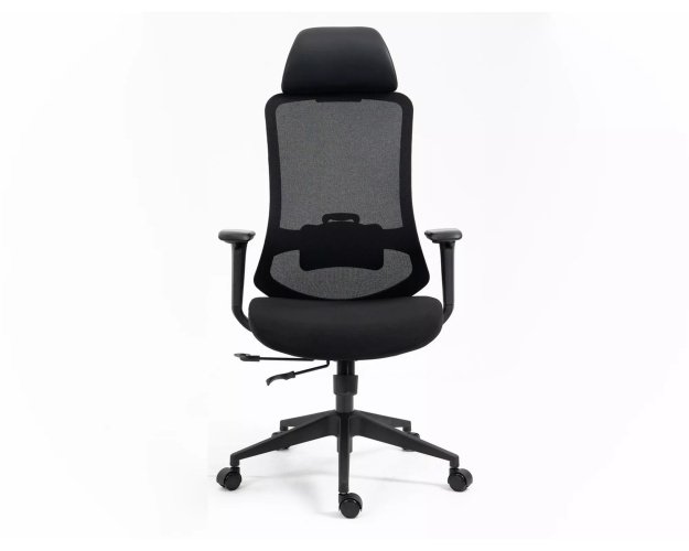 Ergonomiškas pasukamas biuro fotelis su galvos ir juosmens atrama 2