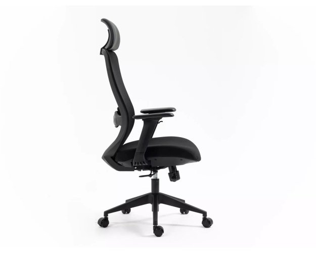 Ergonomiškas pasukamas biuro fotelis su galvos ir juosmens atrama