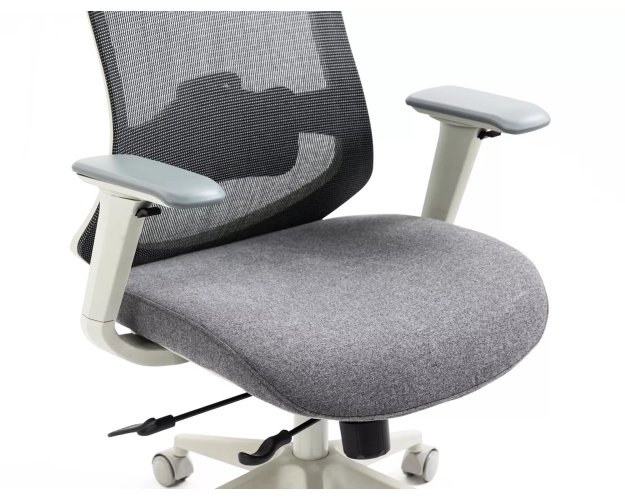 Ergonomiškas pasukamas biuro krėslas – pilkas, 136 kg apkrova