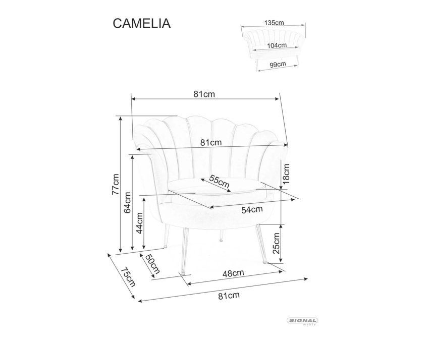 Aksominė 2 vietų sofa – smėlio Bluvel, metalinis auksinis rėmas