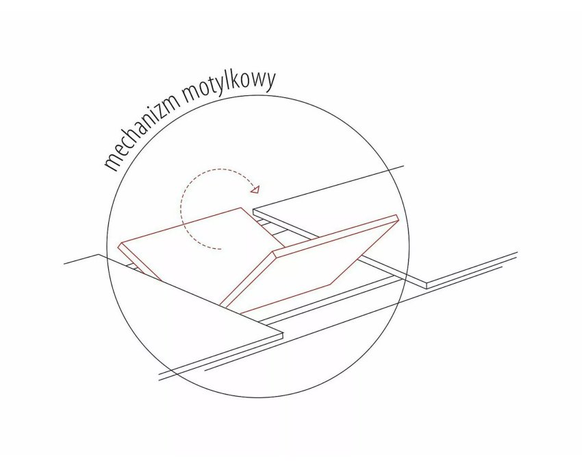 Išskleidžiamas valgomojo stalas MDF stalviršiu – ąžuolas/juoda