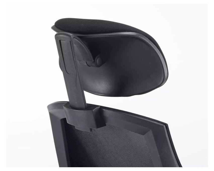 Ergonomiškas pasukamas biuro krėslas – juodas, iki 130 kg