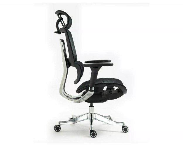 Ergonomiška biuro kėdė su sinchroniniu mechanizmu – juodas tinklelis