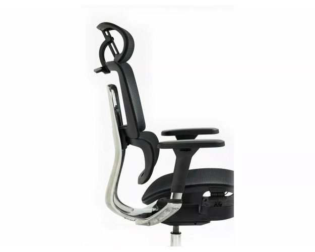 Ergonomiška biuro kėdė su sinchroniniu mechanizmu – juodas tinklelis