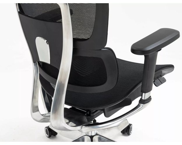 Ergonomiška biuro kėdė su sinchroniniu mechanizmu – juodas tinklelis