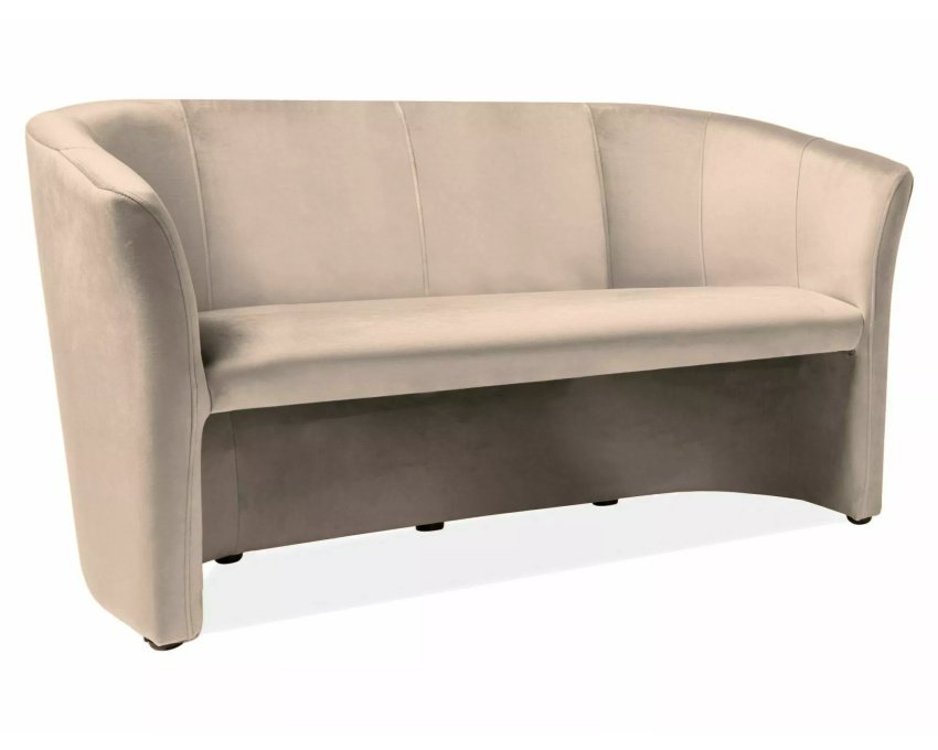 3 vietų veliūrinė sofa (smėlinė) – minkšti baldai, Bluvel 28