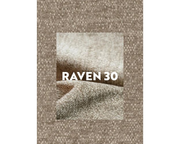 Fotelis Raven audinys | Medinis rėmas, tamsiai smėlinė/juoda