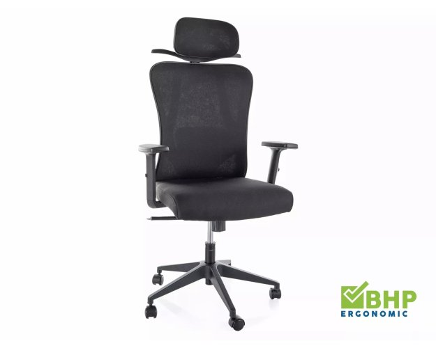 Ergonomiška pasukama biuro kėdė su TILT mechanizmu ir porankiais