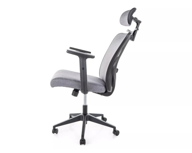 Ergonominis biuro fotelis su reguliuojamais porankiais – pilkas 2