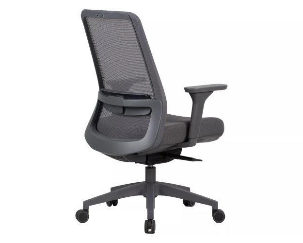 Ergonominis sukamas biuro fotelis su tinkline nugarėle | 3D porankiai 2