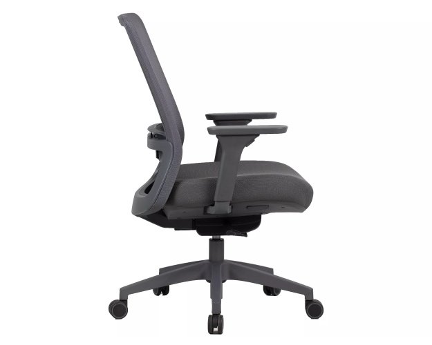 Ergonominis sukamas biuro fotelis su tinkline nugarėle | 3D porankiai