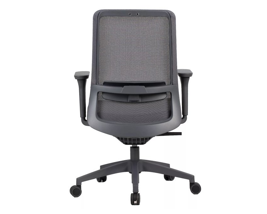 Ergonominis sukamas biuro fotelis su tinkline nugarėle | 3D porankiai